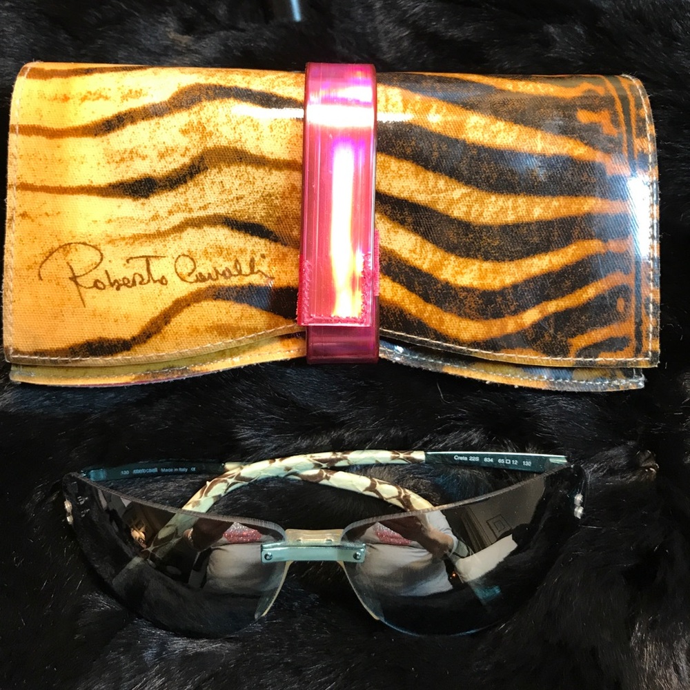 Roberto Cavalli mirrored sunglasses